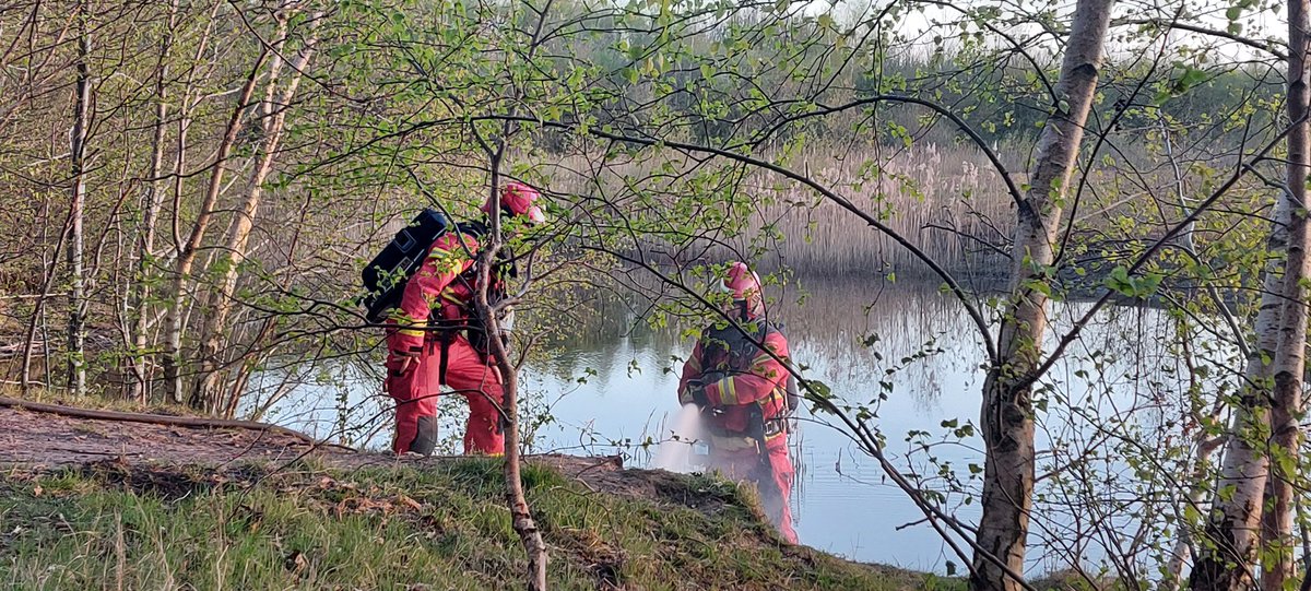 Buitenbrandje Luppenpad Muntendam Geblust