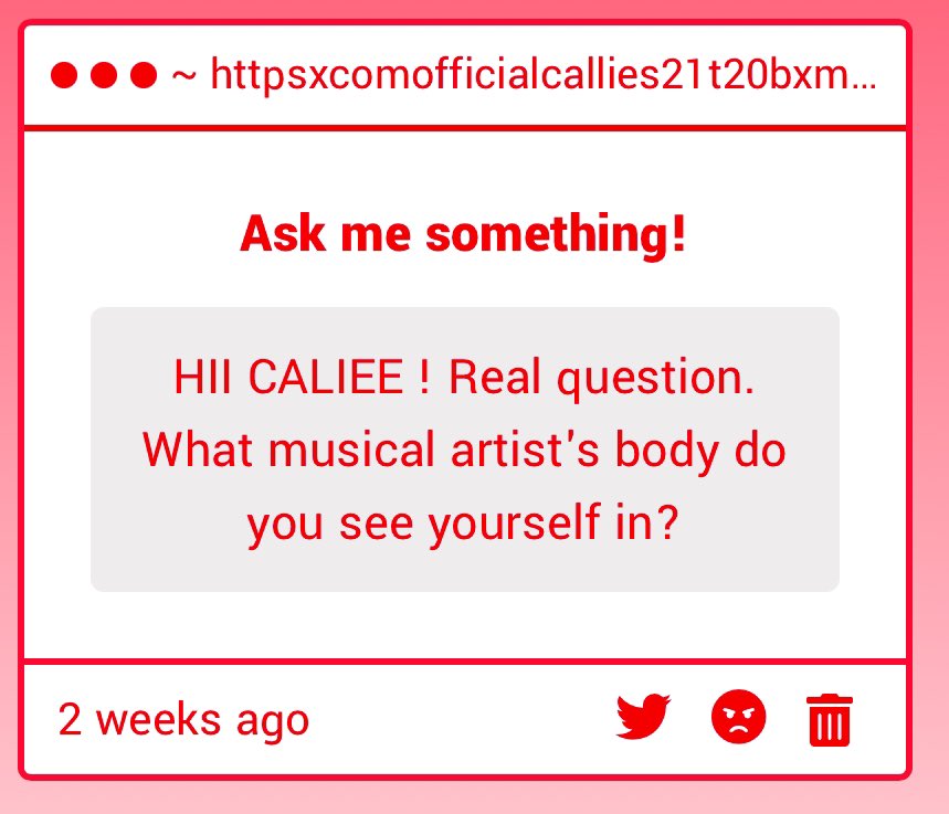 OfficialCallie_'s tweet photo. Hello and for a musical… when she on earth over 10,000 years ago, I’d go with Shakira! https://t.co/HfJgeQ3Gov