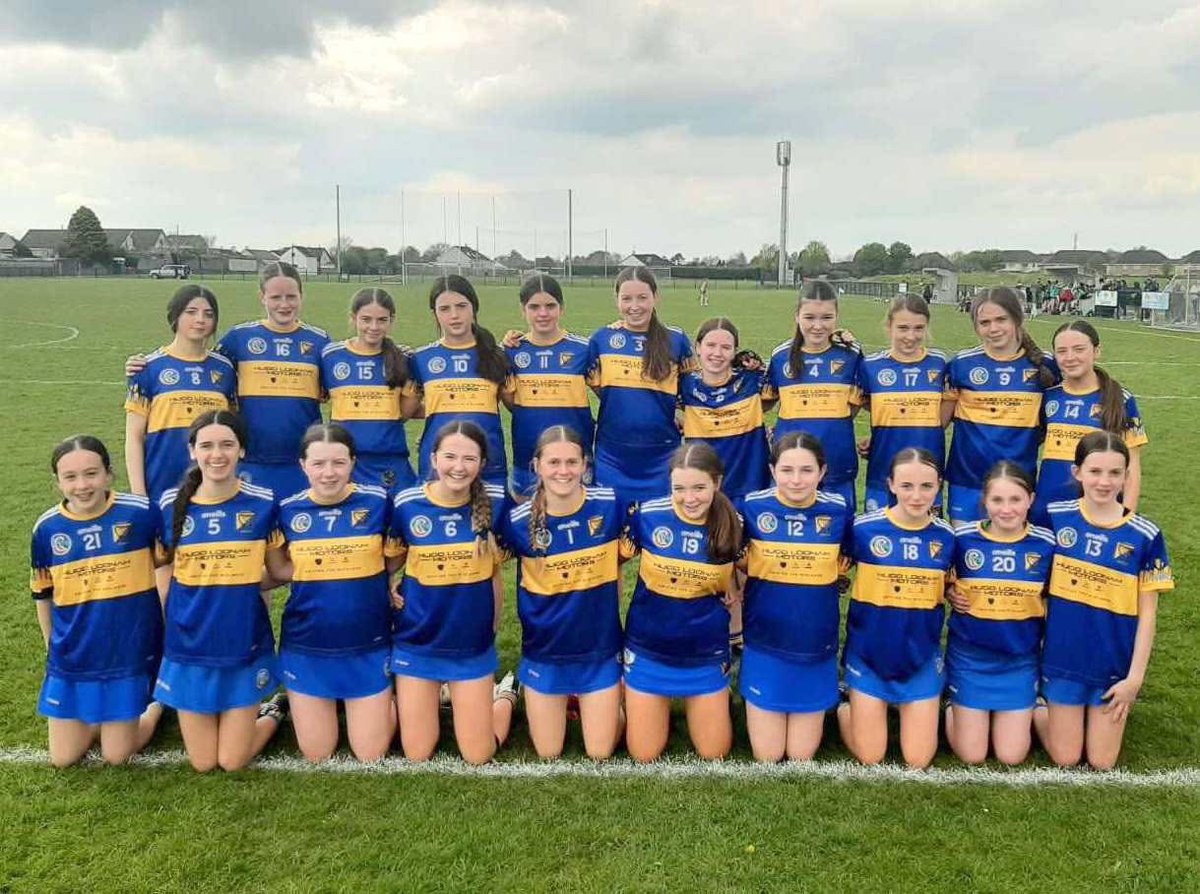 Well done to all our U15 girls and Management today in Tullamore at the Offaly Feile. Three great games of Camogie played on a lovely day.
Having qualified to play in the Division 1 Final today, the girls now represent Offaly in Division 2 of the Regional Feile in June 💙💛