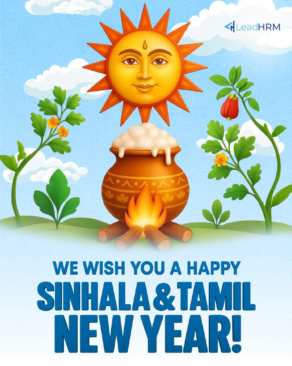 LeadHrm's tweet photo. Happy Sinhala &amp; Tamil New Year! 🌸 May this festive season bring new opportunities, joy, and growth to you and your loved ones. Let’s embrace new beginnings together.

#aluthavurudda #tamilnewyear #newbeginnings #xebiro #celebration #culturaltradition #festivevibes #prosperity https://t.co/9DcHnd34f1
