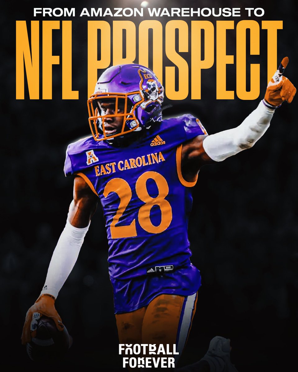 From an Amazon warehouse worker to a top NFL prospect, East Carolina CB Shavon Revel Jr. overcame adversity and is weeks away from living his dream of playing pro ball. 

Revel Jr. is expected to be cleared for NFL training camp and is a potential 1st-round pick.