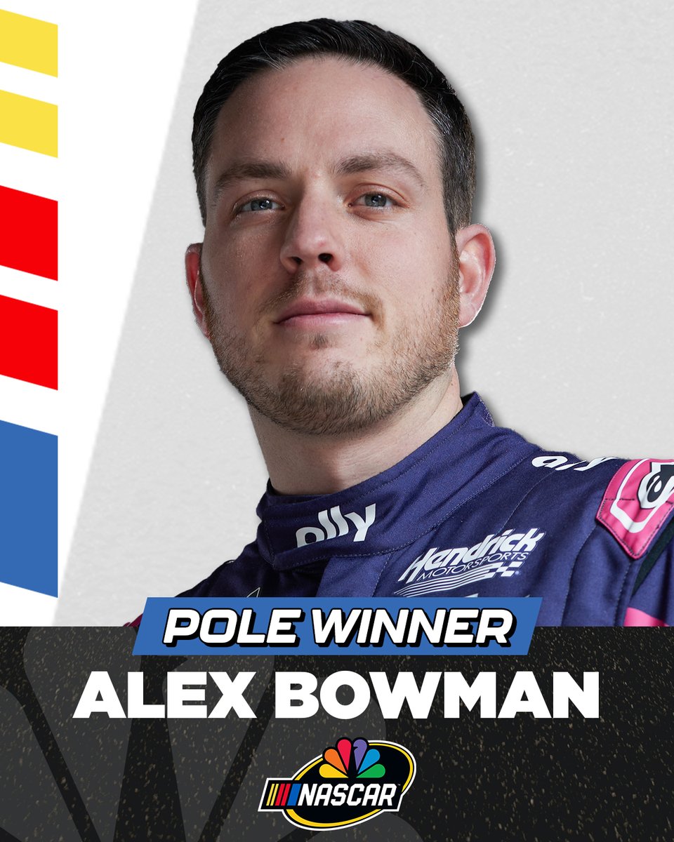 REPOST to congratulate Alex Bowman!

He wins the pole at Bristol. #NASCAR