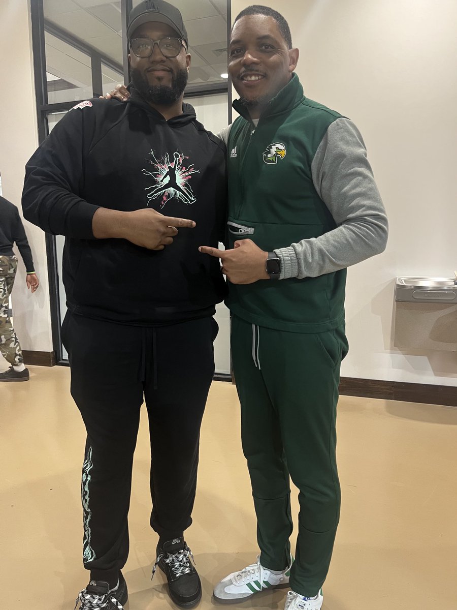 Great seeing two former UNCG stars that I coached while on the recruiting trail! Basketball always brings people together.