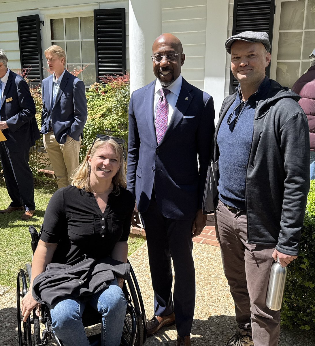MGrahamSmith's tweet photo. On the 80th anniversary of FDR’s death in Warm Springs, Senator Warnock made a powerful speech about his unfinished legacy and how we might all be part of its completion. Thank you, Senator! https://t.co/UI8GifDBSW