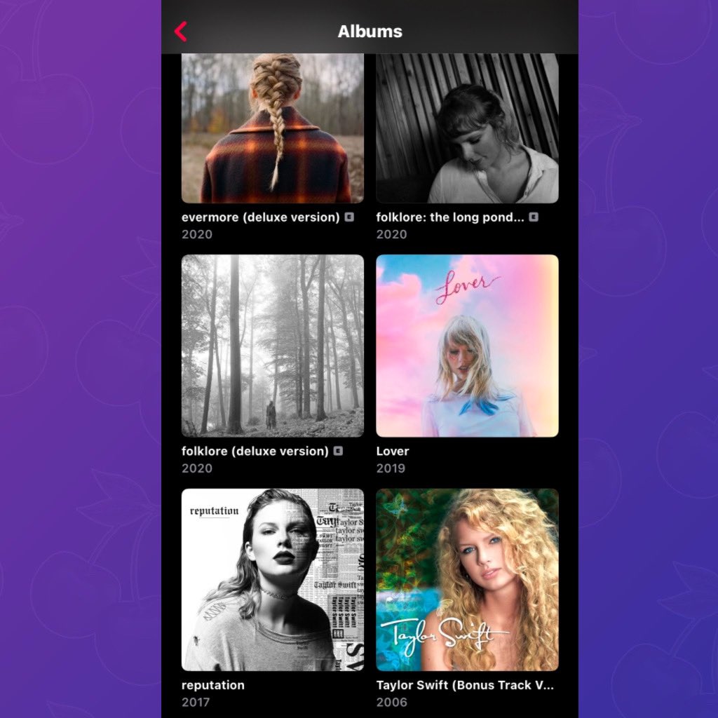 PopBase's tweet photo. The original versions of the albums that Taylor Swift re-recorded are now hidden on her Apple Music profile.

The albums are still searchable and playable. https://t.co/XruHxnxlrV
