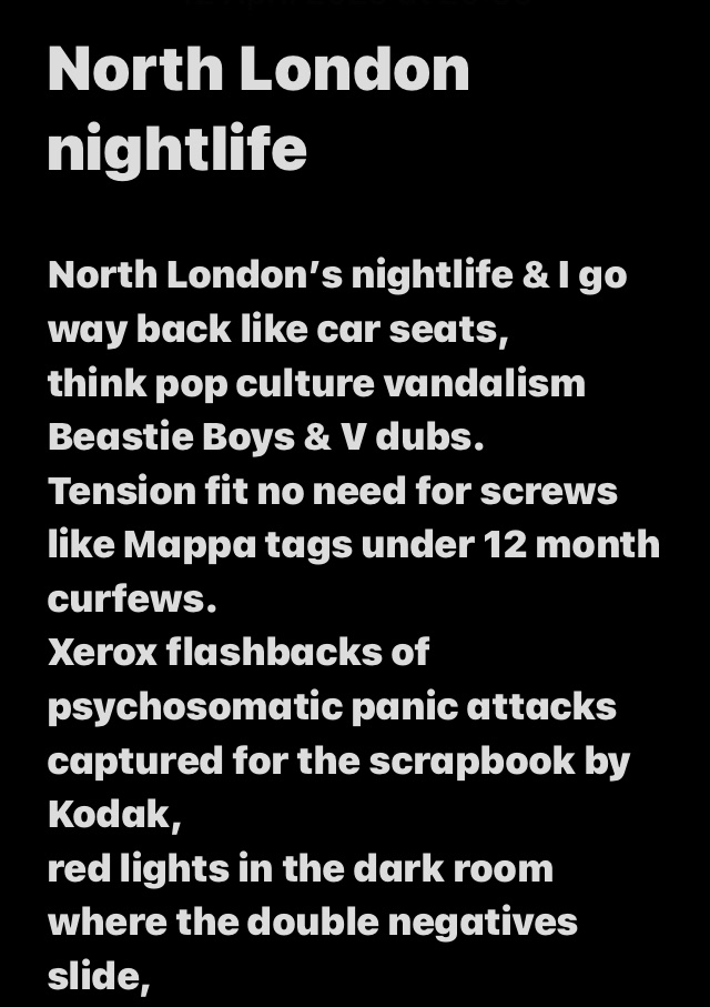 tyronewarren819's tweet photo. ✨’North London Nightlife’🎙📘✍🏽🔊🔊🔊
#TMWarren #NorthLondon #JahShaka #ChicagoHouse #Early90’s #Spokenword #poetry #poetrycommunity https://t.co/MlZWlfsxd1