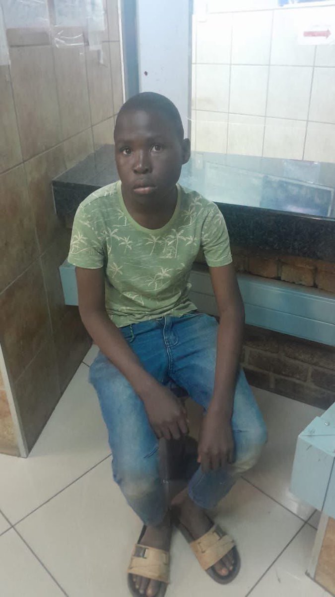 His name is Gontse Ngale , he is 14 years old , he said he is from Hammanskraal. The child is at Soshanguve SAPS...anyone who knows him please phone 071 675 6286 Soshanguve Police .