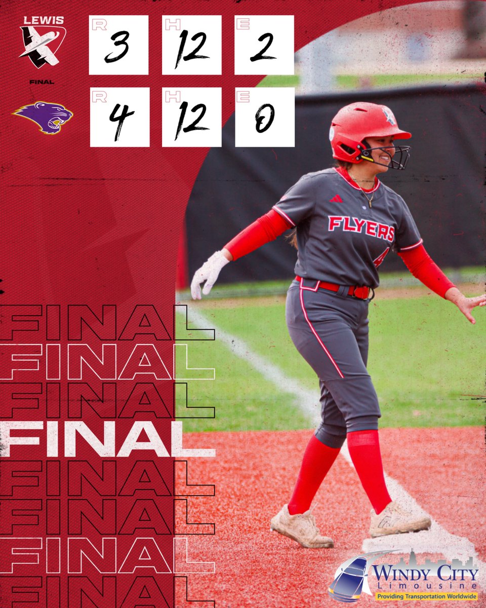 Final Score

#Flyasone | #Ncaasoftball | <a href="/LewisSoftball/">Lewis Softball</a>