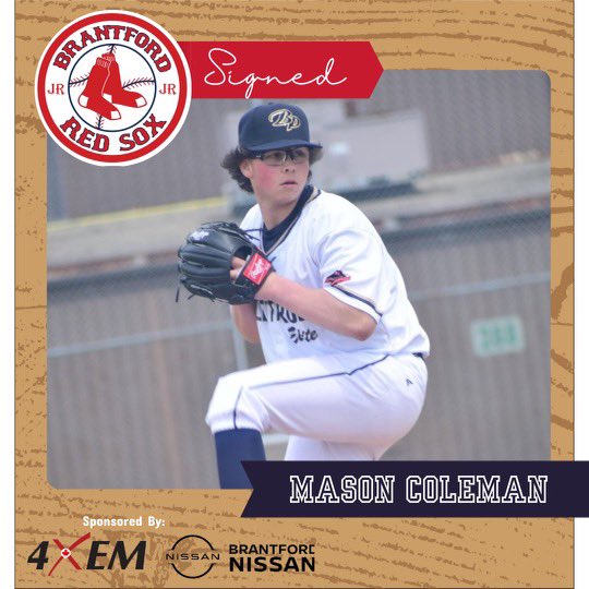 We have added a couple more arms!
RHP’s Mason and Ryan are rounding out our pitching staff!  Looking for big innings out of these guys!
Welcome to the Redsox!