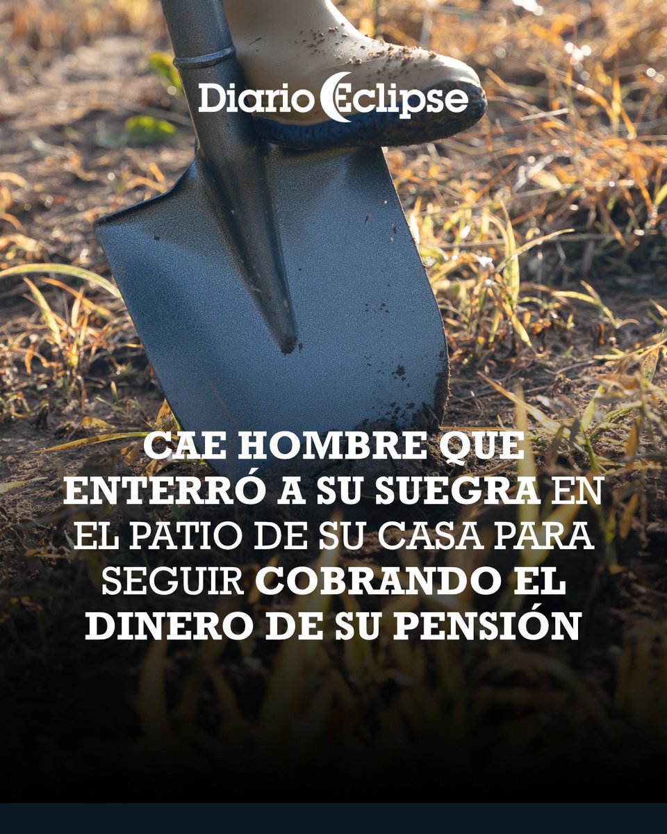 DiarioEclipse's tweet photo. 🚨 Escándalo en San Luis 🚨

Un hombre enterró a su suegra en el patio para seguir cobrando su pensión. 

👀 Lee la nota completa aquí ⬇️
https://t.co/2UcNDSIity

#Fraude #SanLuis #Escándalo #NoticiaViral https://t.co/Qjvnus4E6a