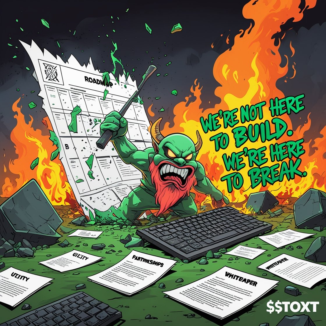 ToxicTrollToken's tweet image. We’re not here to build.
We’re here to break.
Break charts, break logic, break Twitter.
$TOXT or stay normie.