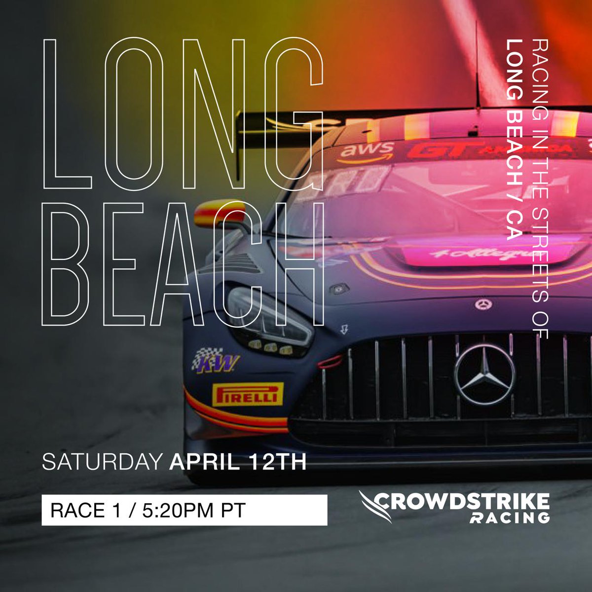 CrowdStrikeRacing (@crowdstrikercng) on Twitter photo Tune in at 5:30 PT for the next race in the <a href="/gt_america_/">GT America Powered by AWS</a> showdown. gtamerica.us/watch-live <a href="/GPLongBeach/">Acura Grand Prix of Long Beach</a> Tune in at 5:30 PT for the next race in the <a href="/gt_america_/">GT America Powered by AWS</a> showdown. gtamerica.us/watch-live <a href="/GPLongBeach/">Acura Grand Prix of Long Beach</a>