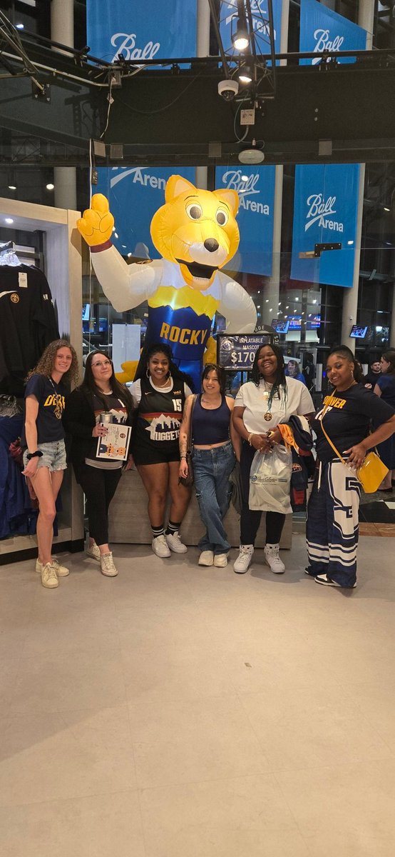 BossBitc33's tweet photo. Last Nuggets home season game! 🎉 Out with the team, we had a blast and escaped those work emails! 😂 #Nuggets #Basketball #TeamNight #FunTimes #Freedom https://t.co/JcmOLA6vW9