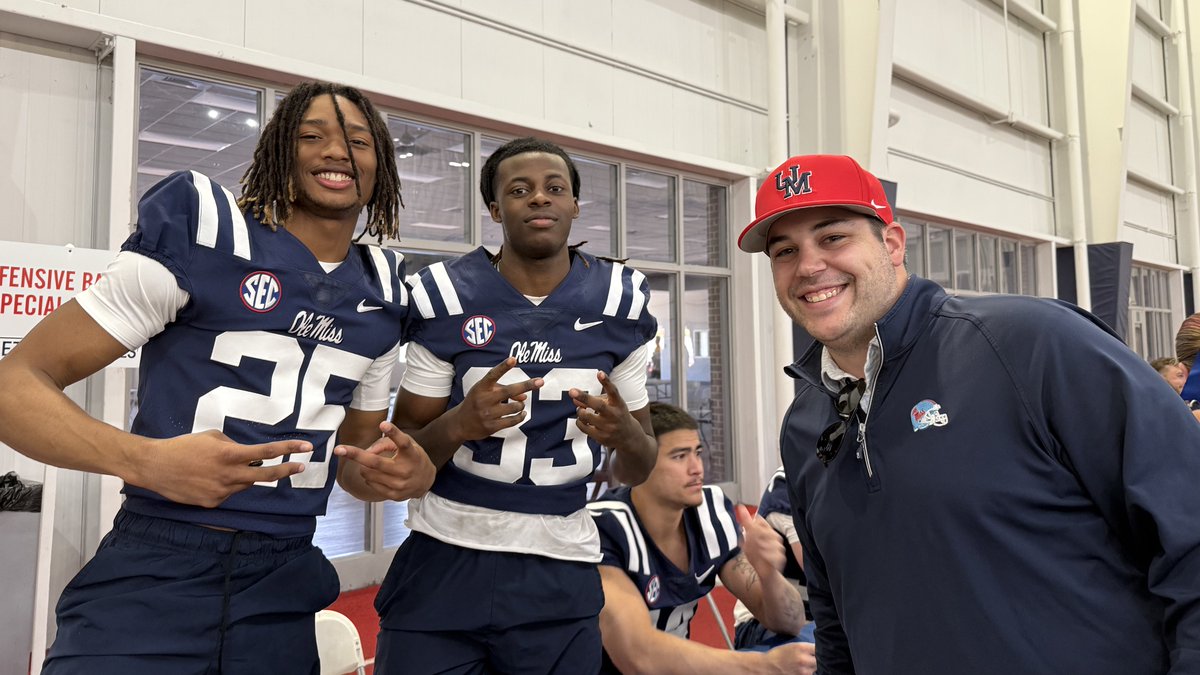 dillonhutton's tweet photo. ๐ Couple of @TupFB guys in the @OleMissFB secondary! Maison Dunn & Shamaar Darden #NextLevelWave https://t.co/ythvb0IiUk