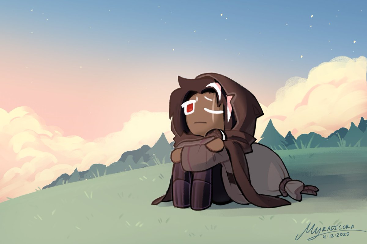 Myradicora's tweet photo. [🎨] [🍫] been feeling a little down lately so I drew a choco to feel better
#darkchococookie #cookierun #cookierunkingdom https://t.co/olbe2KQEmL