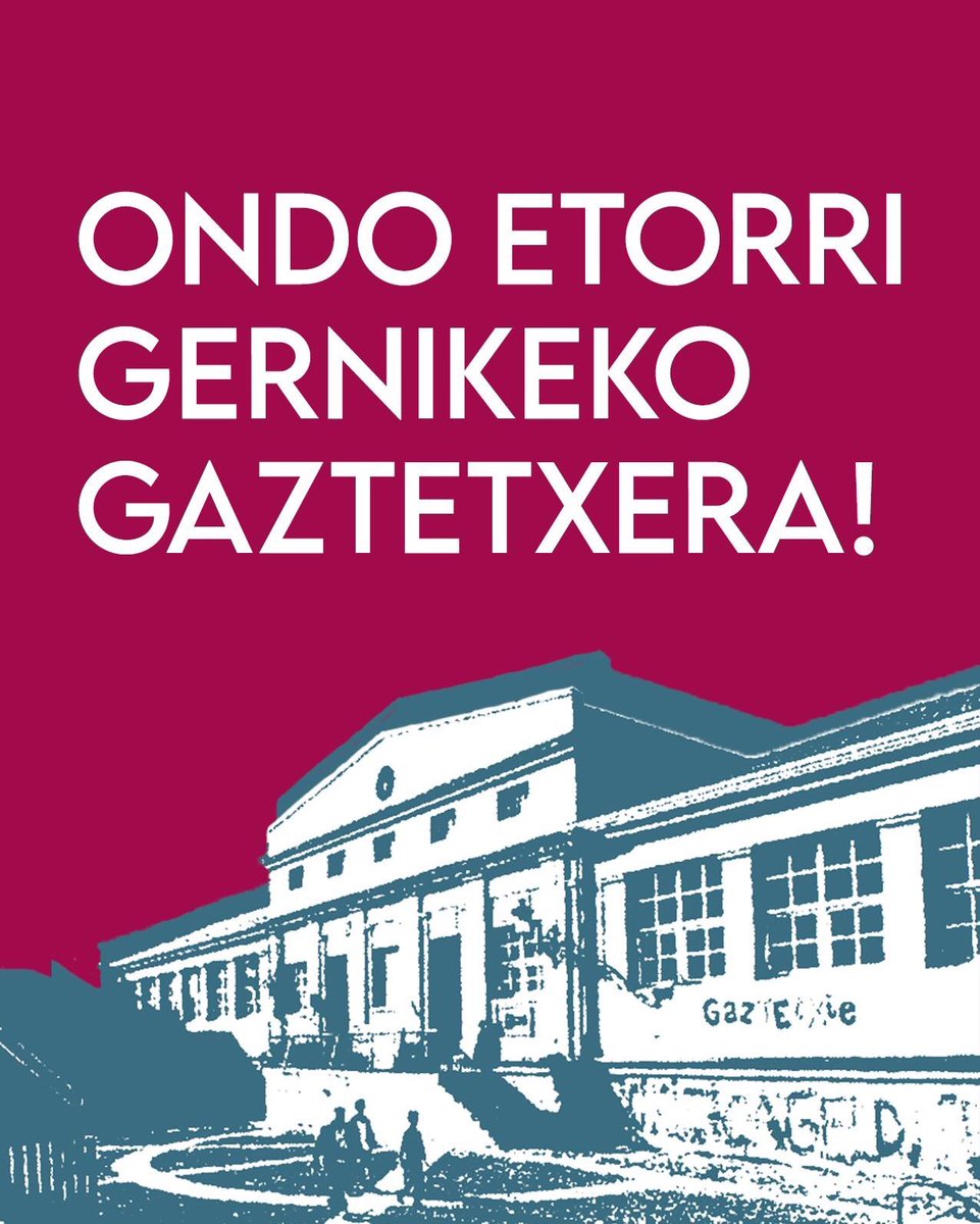 GERNIKEN GAZTETXE BERRIXE!

Egurre Gernikeko Gazte Asanbladatik, gaztiori inposatutako eskualde ereduen eurrien, Gaztetxe barrixe martxan jarri dogu. Gernikeko gazte langilion interes eta biherrizenari erantzungotzon proiektue izengo da hau. 

Ondo etorri Gernikeko Gaztetxera!