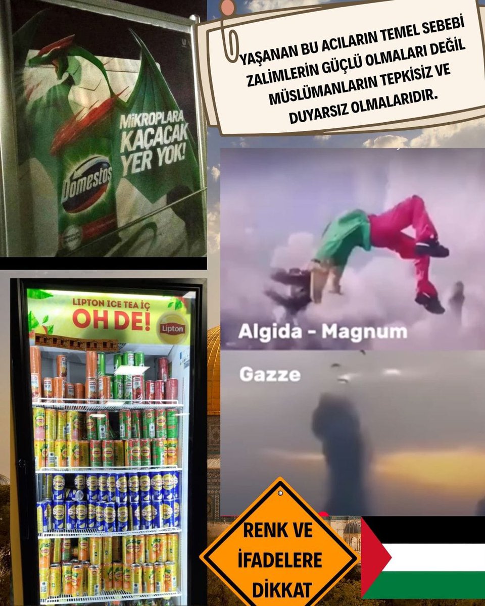 #boykot İsrail’in döktüğü her bir damla Müslüman kanına ortak olmamak için ortaya konulan asil bir duruştur.
#gazzeölüyor #AyağaKalk
