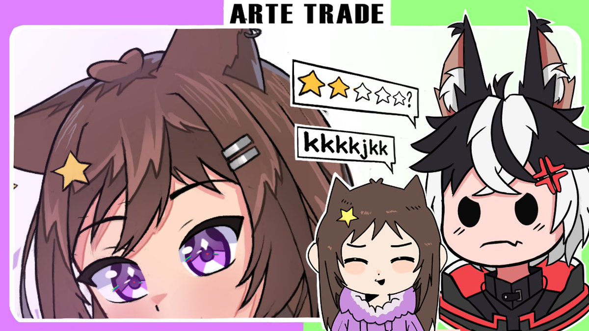 WolfHooki's tweet photo. Arte trade collab com a Gel, vai ver ae :D
Link: https://t.co/EUvzwINgF5 https://t.co/Nd8oFnay4B