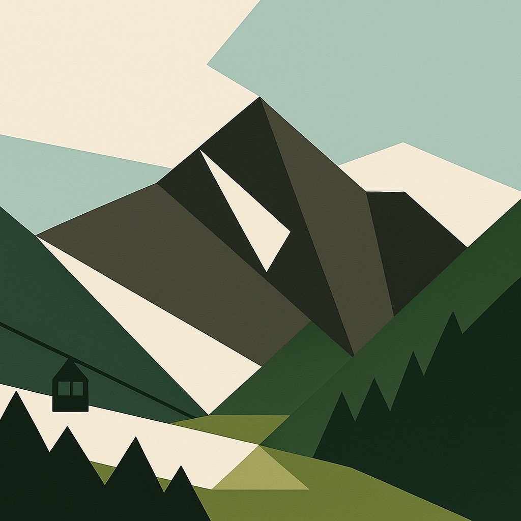 Been playing around with a new style for a new art collection. This is “Mountain Vista”. Part of my “Nature Fallen” collection #digitalart #landscapes