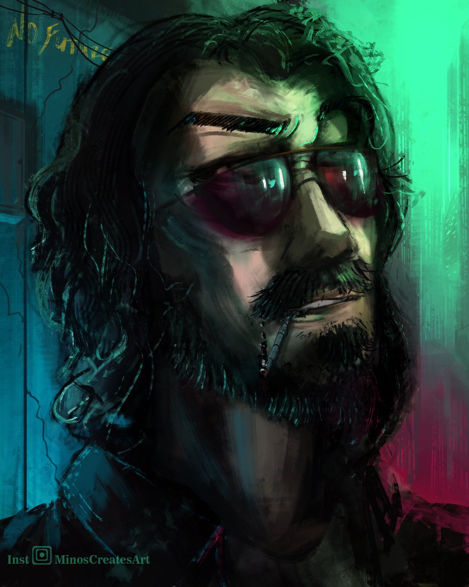 MinosCreatesArt's tweet photo. Thank you @cowcadet . Your love for Johny Silverhand inspired me to draw something about cyberpunk again! This rock guy in 🖤

#JohnySilverhand #Cyberpunk2077 #fanart #artmoots #artshare #cyberpunkart #Cyberpunk #digitialart https://t.co/zvAC4ZmBJF