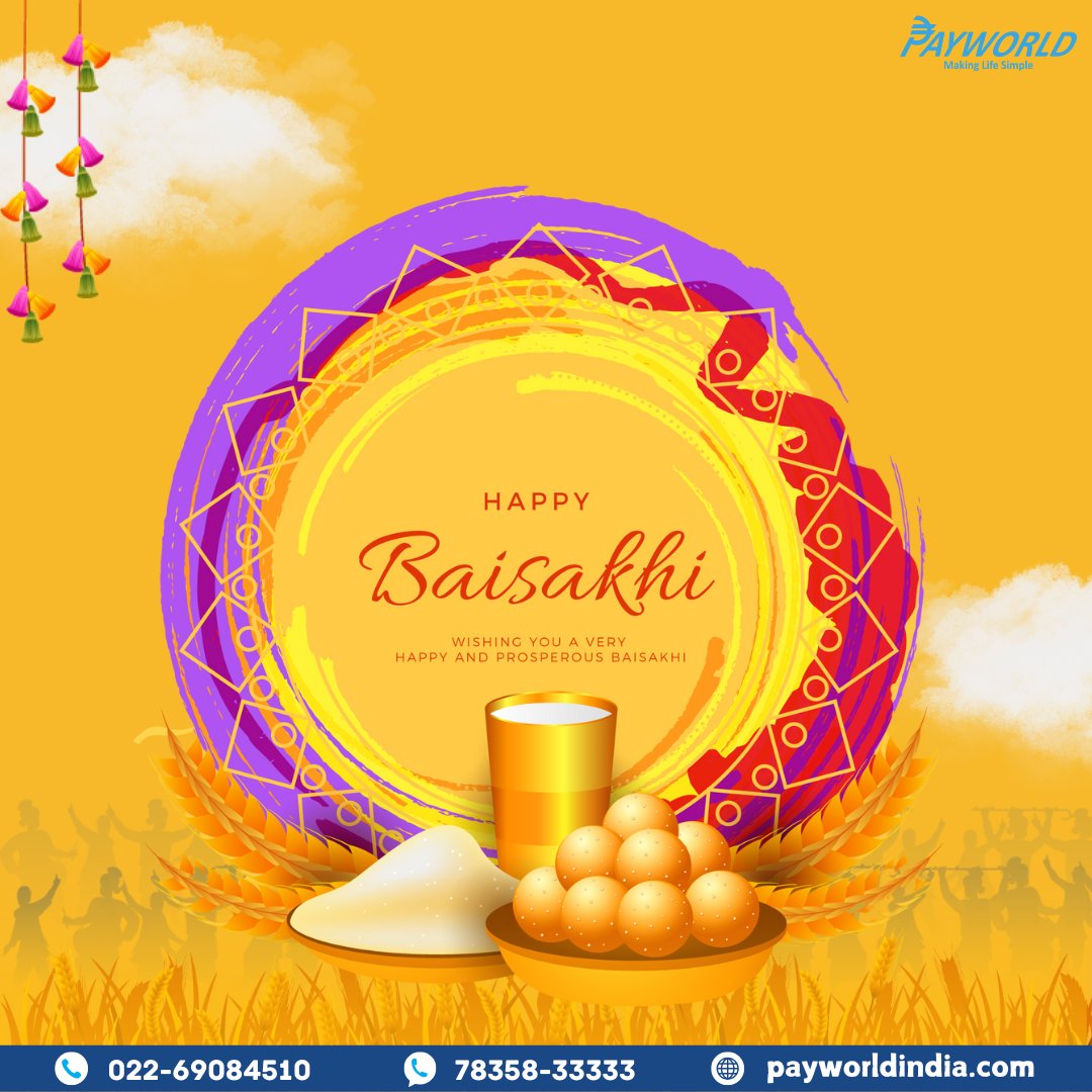 Wishing everyone a joyful and prosperous Vaisakhi!

A celebration of harvest, hard work, and gratitude — Vaisakhi marks the beginning of a new season filled with hope, abundance, and new opportunities.

#HappyVaisakhi #Baisakhi2025 #FestivalOfHarvest #NewBeginnings #PayWorld