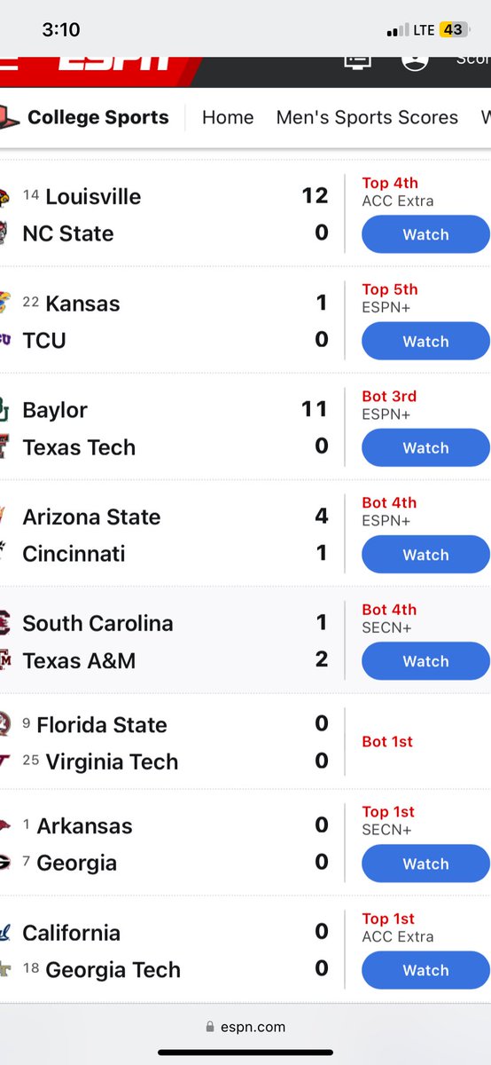 JoshDiekmann's tweet photo. Why is the FSU vs VT baseball game the only ranked college baseball game we can’t watch on tv? This is so stupid. @accnetwork @ACCBaseball @espn https://t.co/u4wDIsiXcr