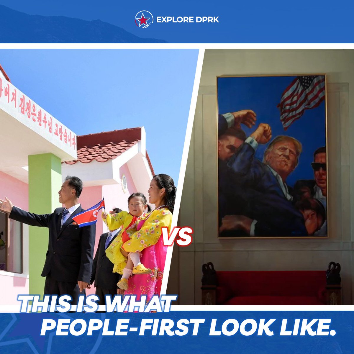 One side builds homes for families.
The other builds golden thrones and worships billionaires.
Which world puts people first? 🌍