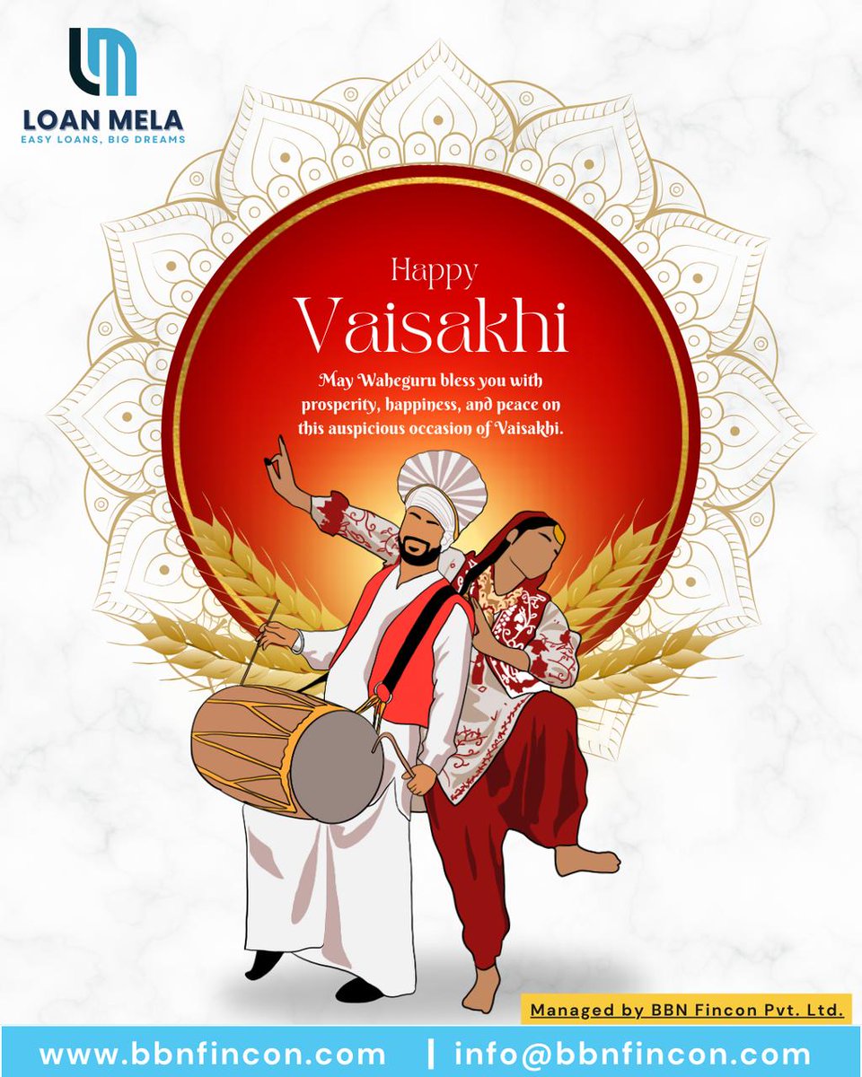 LoanMelaa's tweet photo. 🌾✨ Celebrating the vibrant spirit of Vaisakhi 2025 — a time for new beginnings, gratitude, and unity. Let's honor the harvest, the Khalsa, and the strength of our community. Wishing joy, prosperity, and peace to all! 🙏💛

Happy Vaisakhi! 🌸

#Vaisakhi2025 #HappyVaisakhi https://t.co/fQLQvEI1P4