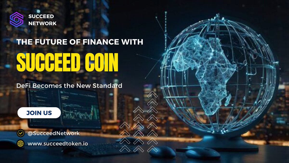 SucceedNetwork's tweet photo. 🌍The Future of Finance Succeed Coin is built on decentralized finance principles, making it more accessible and secure for everyone. 

🎯Let’s explore how DeFi changes the way we invest!

#investing #DeFiFuture 
#SucceedCoin #Blockchain https://t.co/fmZnO2zp9u