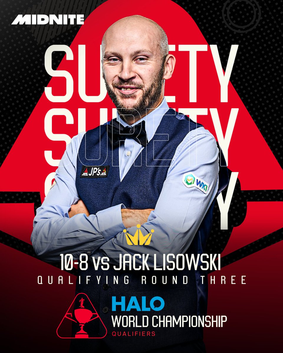 SURETY BEATS LISOWSKI! 🙌

The Essex-cueist continues a career-best season, booking a spot in Judgement Day after coming from 6-3 down.

#WorldChampionship