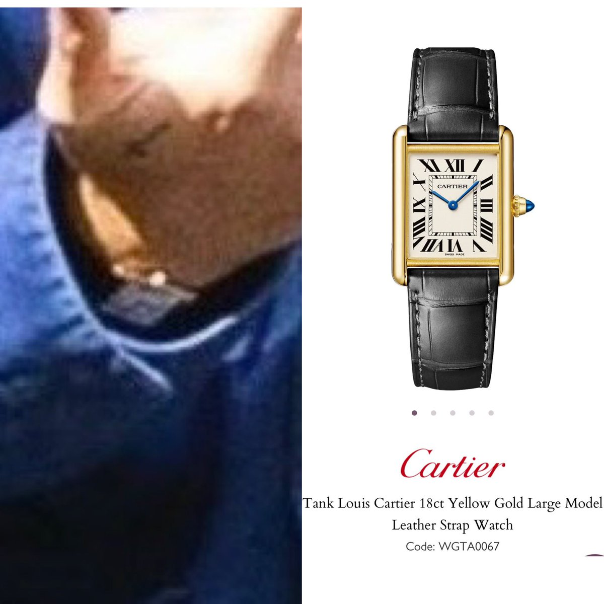 HOTH2809's tweet photo. We asked for Umbro and peace ring, and he showed up in all blue, with green sunnies and a “Louis” Cartier watch 😭 https://t.co/a8h94QLxyb