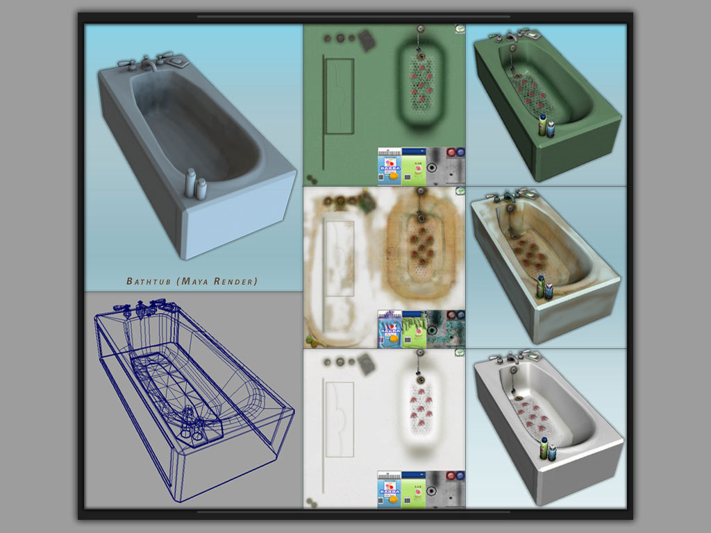 Bathtub design in The Sims 2