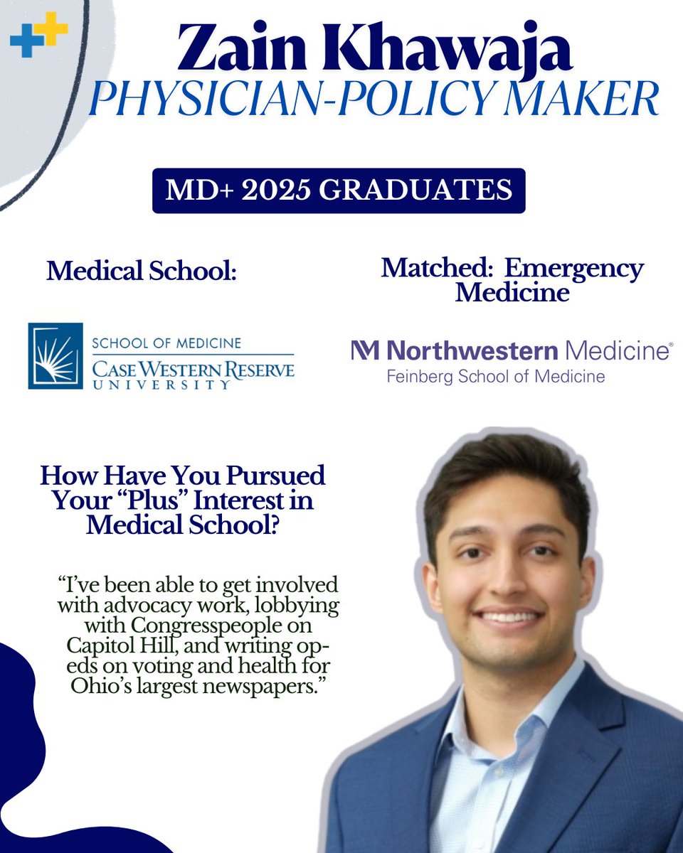 Over the next few days we will be highlighting some of our amazing M4 MD+ members to celebrate their post-grad plans! We are so proud of each and every one of you! 🤩🎓
