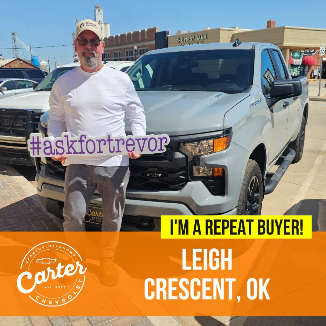 tleffingwell3's tweet image. Congratulations to my friend Leigh, and his new Silverado! Thanks again, Leigh! #makingfriends #askfortrevor #referralswork #carterversary #carterchevrolet #theroadto400 #tellyourfriends #repeatbuyersarebest
