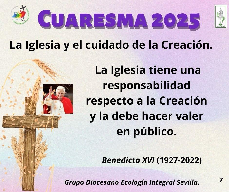A las puertas de la #SemanaSanta2025 seguimos haciendo un llamamiento al cuidado y respecto de la Creación