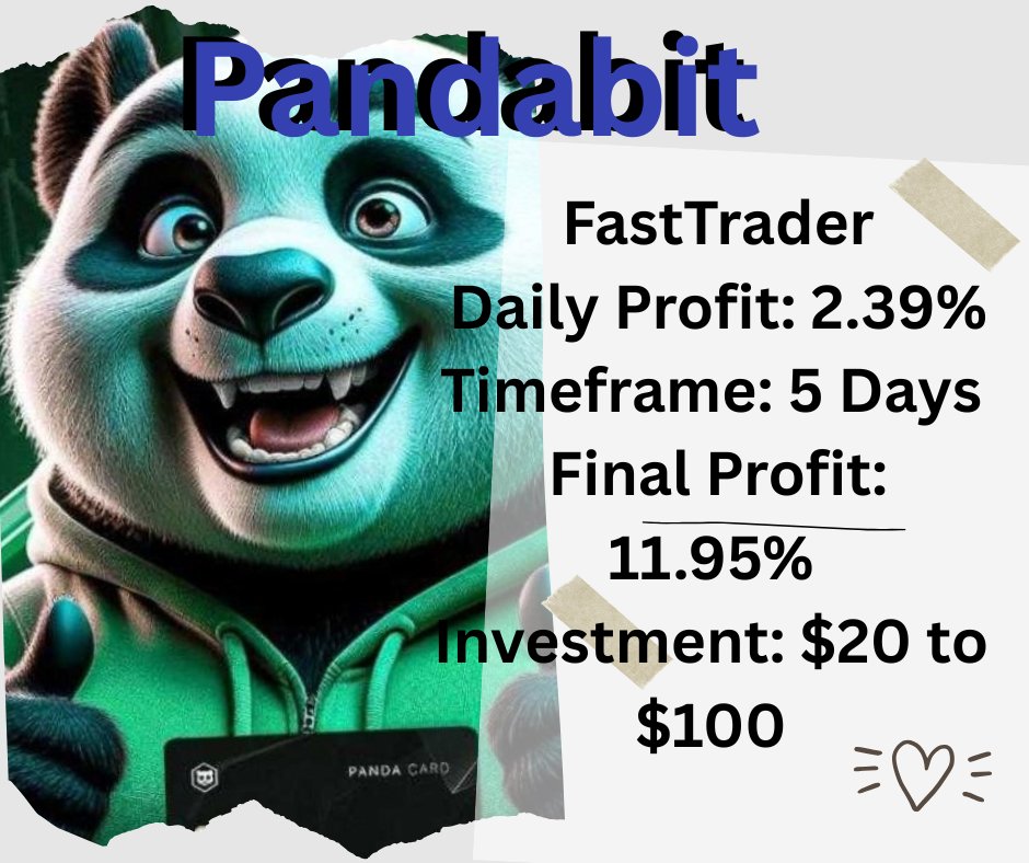 iveirra's tweet photo. https://t.co/Zf4MdovsBO
Come and join pandabit and make a difference in your life. It's legit, reliable and transparent. https://t.co/PPDtoXodIR