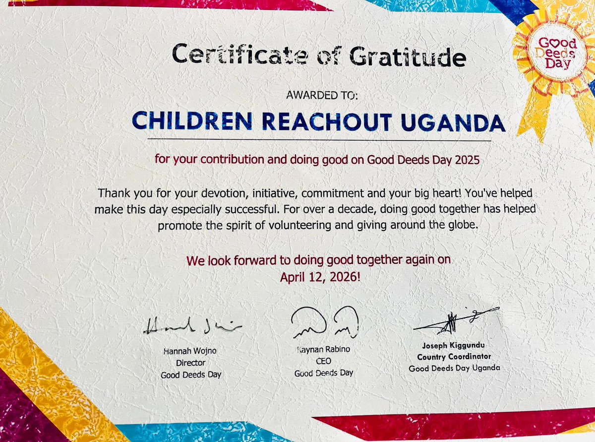 #GoodDeedsDay Uganda