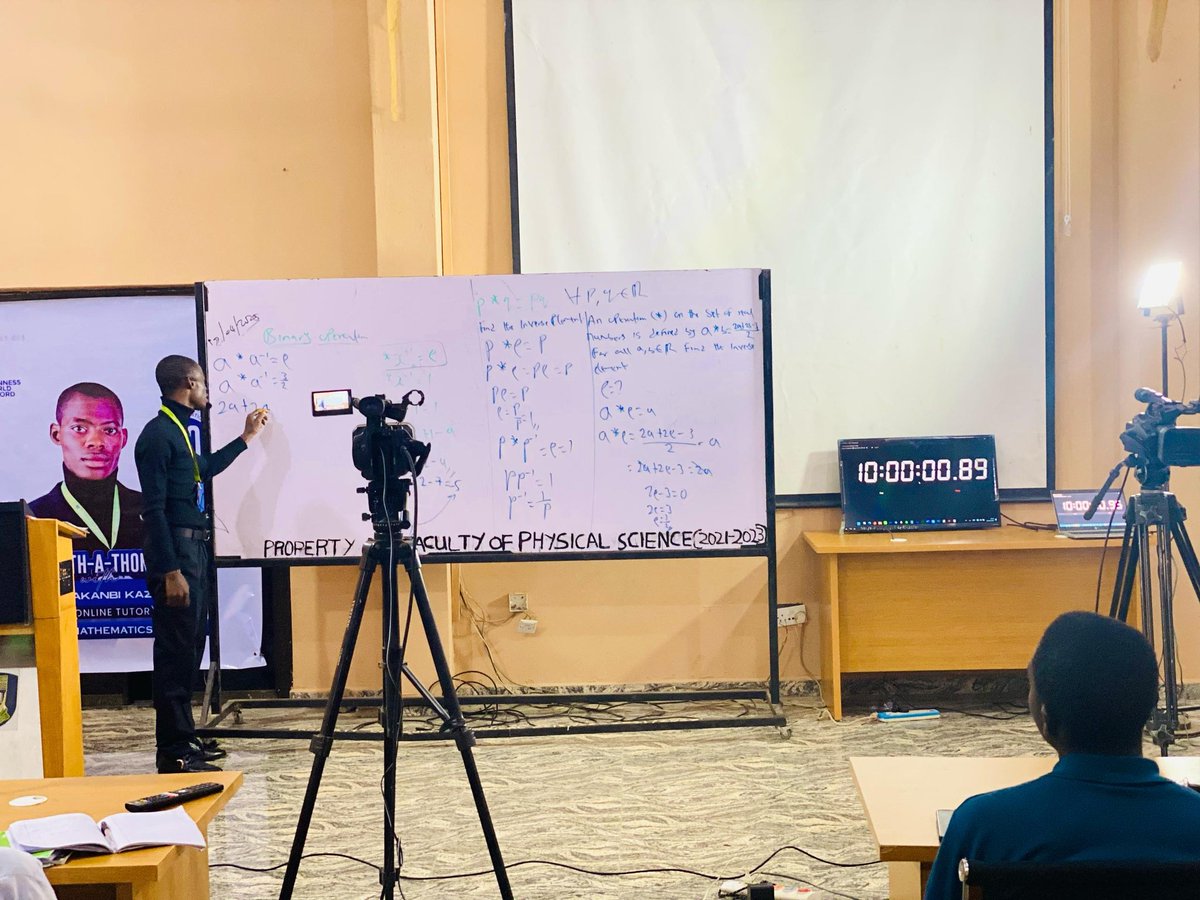 SAJIDAH♥️💡 (@sajidat6) on Twitter photo 1️⃣0️⃣ Hours and still counting!!
<a href="/ouronlinetutor1/">OUR ONLINE TUTOR</a> is doing this🥳
Go Kazeem!!
#UNILORIN30HoursMathMarathon
#BetterByFar🎓
#UNILORIN
#GWR 1️⃣0️⃣ Hours and still counting!!
<a href="/ouronlinetutor1/">OUR ONLINE TUTOR</a> is doing this🥳
Go Kazeem!!
#UNILORIN30HoursMathMarathon
#BetterByFar🎓
#UNILORIN
#GWR