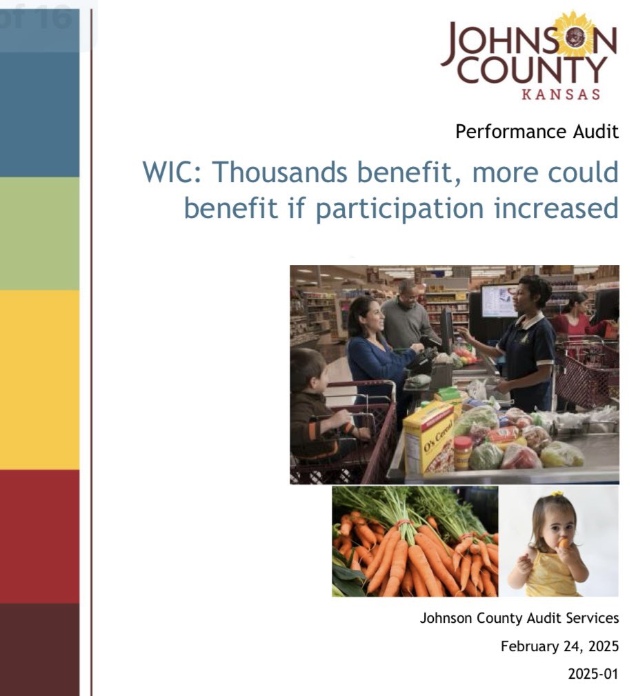 Check out this recent #localgov #audit on the WIC program by the County Auditor’s Office. 

jocogov.org/sites/default/…