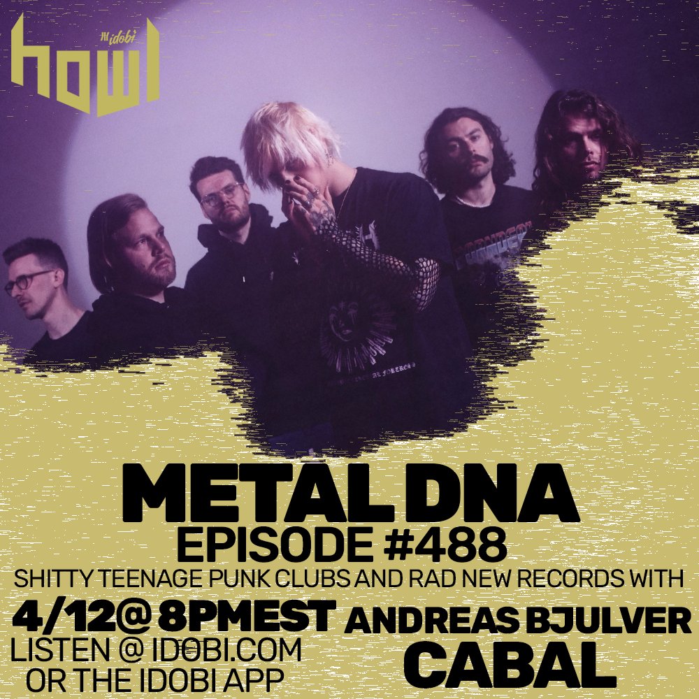 Tonight on <a href="/MetalDNAShow/">Shawn Kupfer</a> @ 8pmET!

This week, Shawn speaks with Andreas Bjulver of the outstanding <a href="/cabalcph/">CABAL</a> to talk influences, going to shitty punk clubs way too young, and their stellar new record Everything Rots!

Listen -&gt; ido.bi/howl