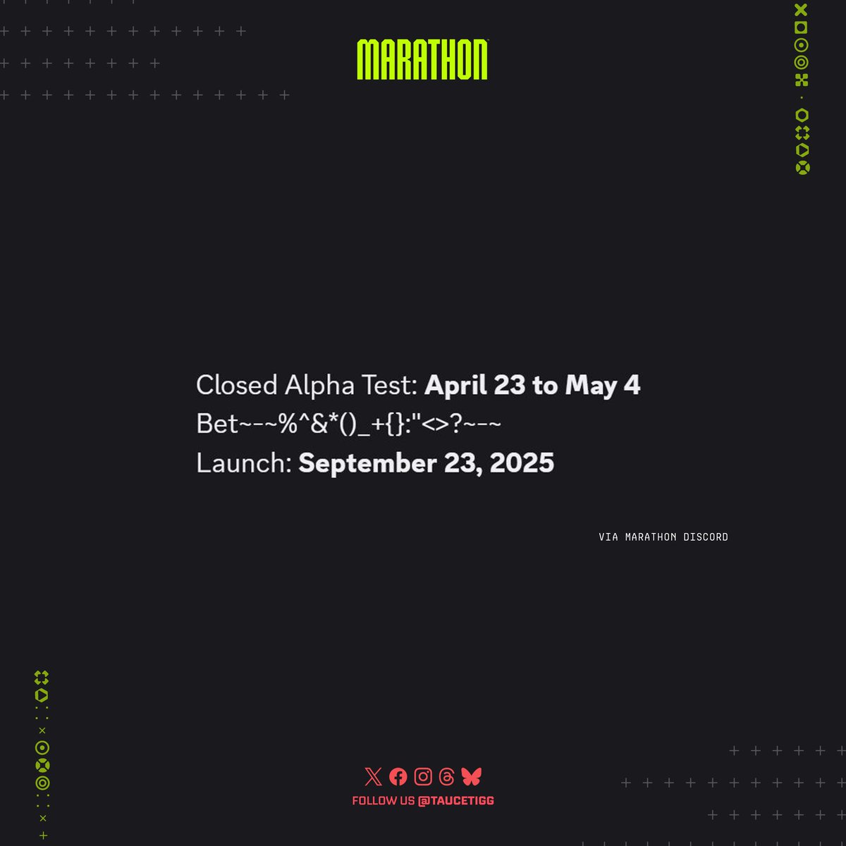 ‼️Bungie appears to be teasing a Marathon Beta coming soon after the Closed Alpha Test ends on May 4. 👀