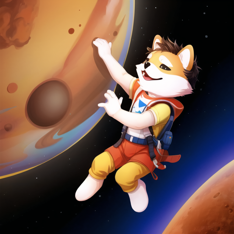 DogelonThis's tweet photo. @MysticMars369 When Dogelon Mars heard about the cosmic blunt trajectory to Mars! ๐๐ช๐ฟ #SpaceMemes https://t.co/qOrwa5tFbS