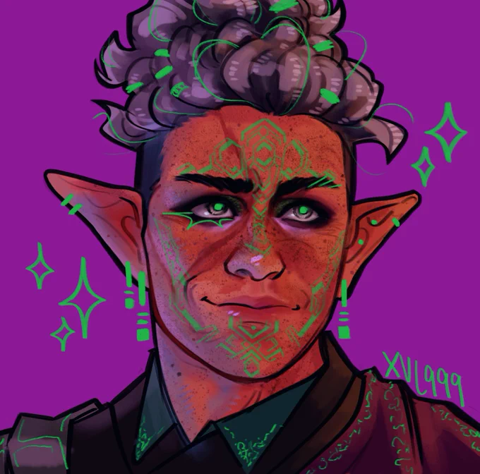 Made two versions of my dnd character for my datv playthroughs it was very fun