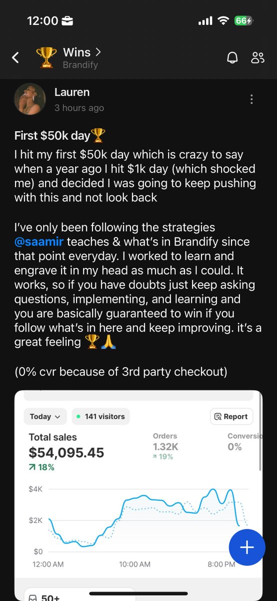 JoinBrandify's tweet photo. @LaurenWoodruff7 did $50,000 in 24 hours. 

From testing random products… 

To building a real brand with Brandify.

This isn’t luck. It’s systems, strategy, and execution. https://t.co/wsgotMneOF