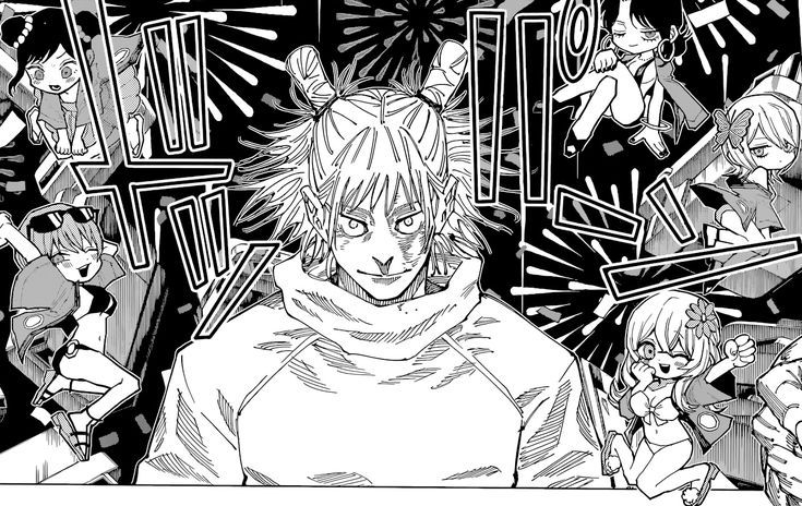 How the tie was broken... now I'll have to draw this scene hahaha.

Now I have to think about each girl's colors.

If you have any idea what colors to put on each one, I would really appreciate it.

#鹿紫雲一 #kashimohajime #kashimo #jjk #JujutsuKaisen #呪術廻戦