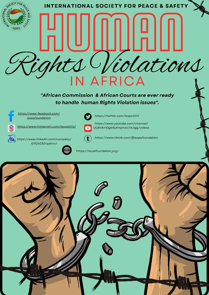 ISOPS2012's tweet photo. It is undoubtedly that human rights violations are on the rise in Africa.

 However, do you know that the African Commission in Banjul, Gambia and the African Court in Arusha, Tanzania, are always ready to accept cases from individuals and Ngo's related. https://t.co/PEQVxcQMOO