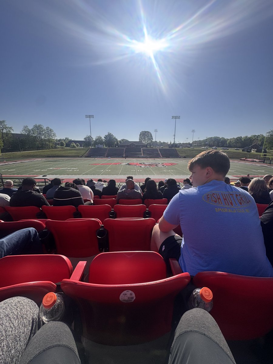 Thank you <a href="/CoachVeraldi/">COACH PAYTON VERALDI</a> for having me at the spring game and JR Day. It was a lot of fun and looking forward to keeping in touch!!! <a href="/QBHitList/">QBHitList.com</a>