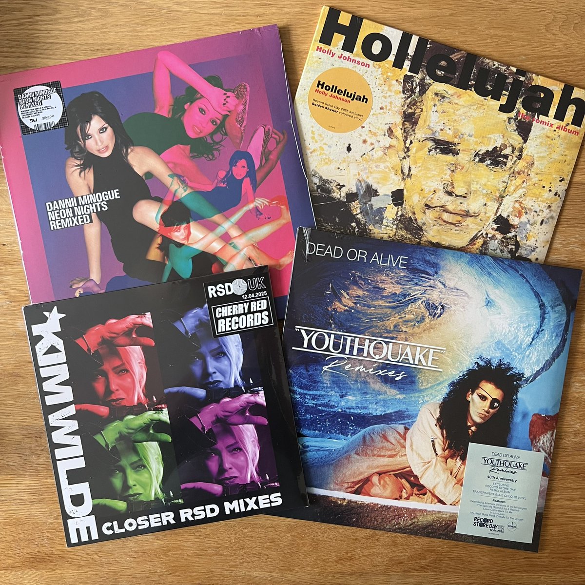 Mixed luck with #RSD25 today. Got these beauties, but missed out on the Dead or Alive 12” singles. The sticker on the Holly Johnson album was the selling point.