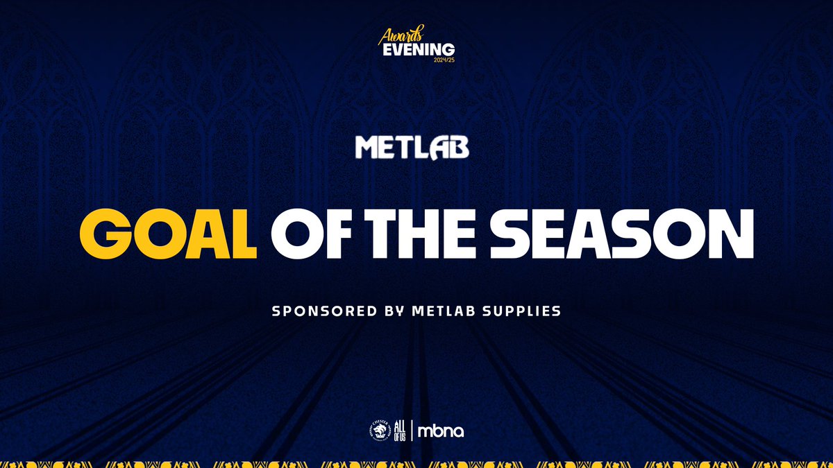 Chester FC (@chesterfc) on Twitter photo 🏆 Goal of the Season, sponsored by <a href="/MetlabP/">MetLab Supplies Ltd</a>, is Kurt Willoughby vs Scarborough (h) 👏 🏆 Goal of the Season, sponsored by <a href="/MetlabP/">MetLab Supplies Ltd</a>, is Kurt Willoughby vs Scarborough (h) 👏