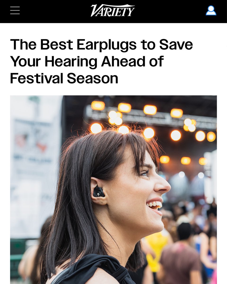 It's music festival season! 🎶🤘 @variety has included our High-Fidelity Earplugs as one of their favorite earplugs to protect your hearing at your next show.

Read why here: bit.ly/3Yrt1bS

#earplugs #concertearplugs #coachella